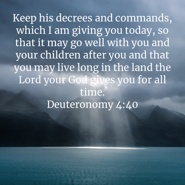 Deuteronomy 4:40