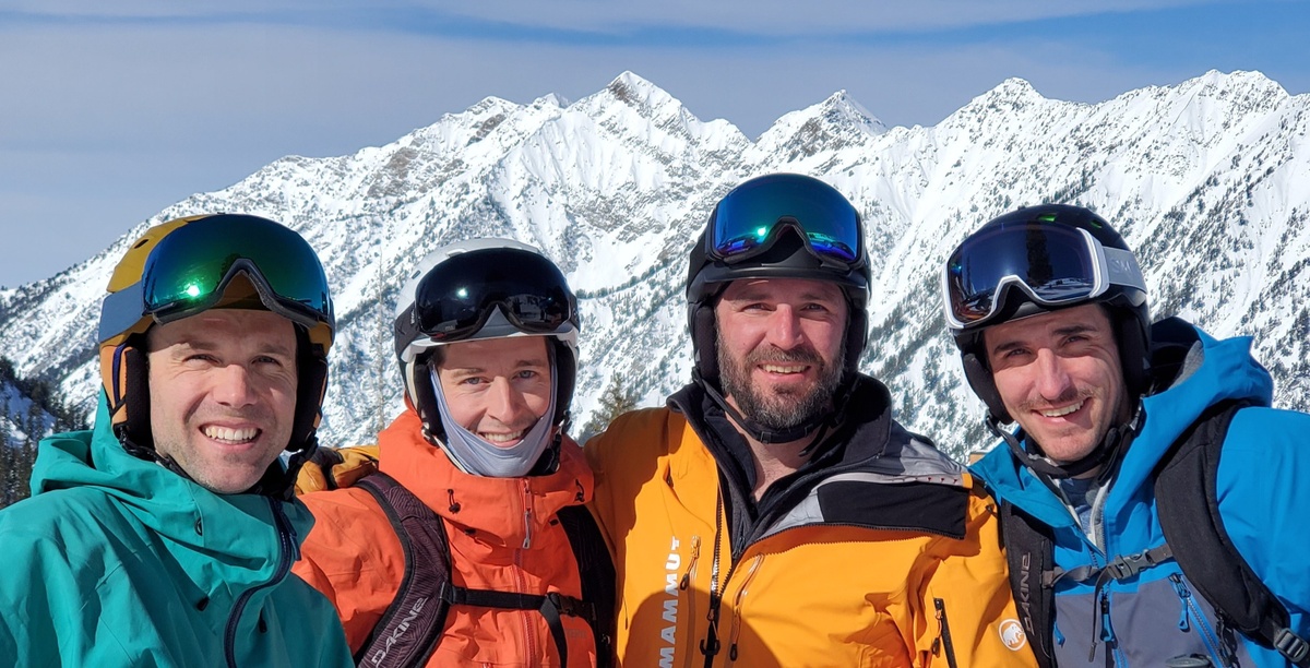 Skiing at Snowbird, big snow year!