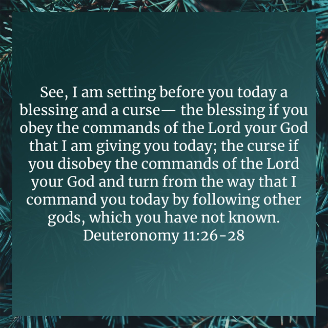 Deuteronomy 11:26-28