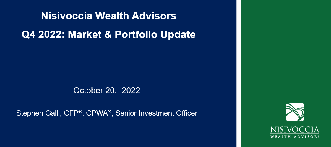 Q4 2022 Financial Outlook and Portfolio Strategy Update - Webinar Recording