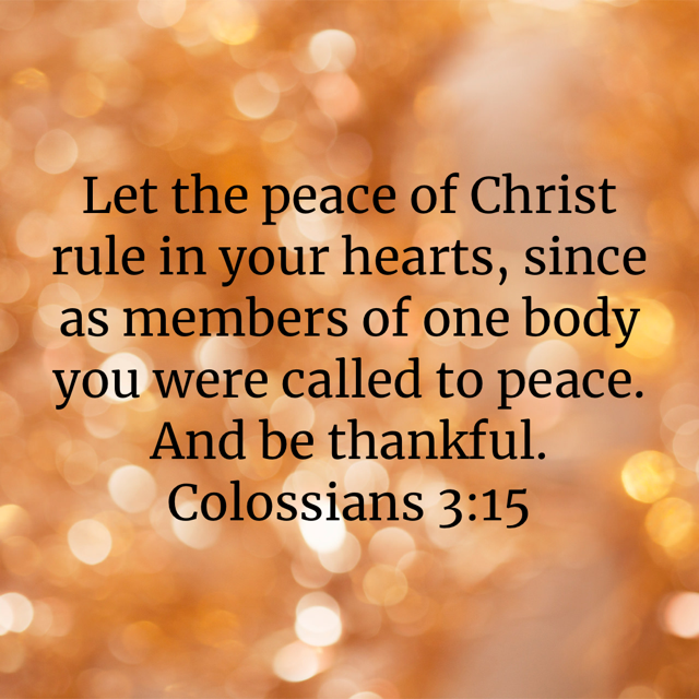 1 Colossians 3:15
