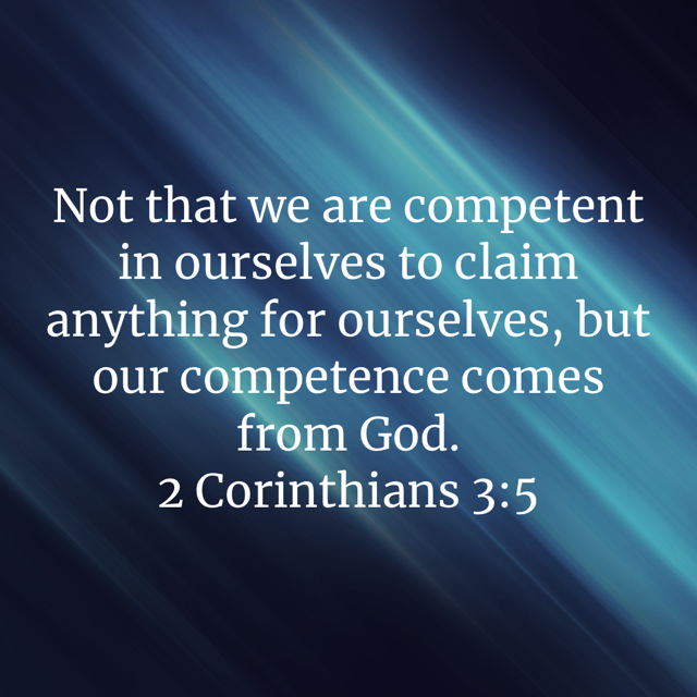 2 Corinthians 3:5