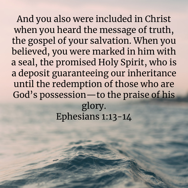 Ephesians 1:13-14