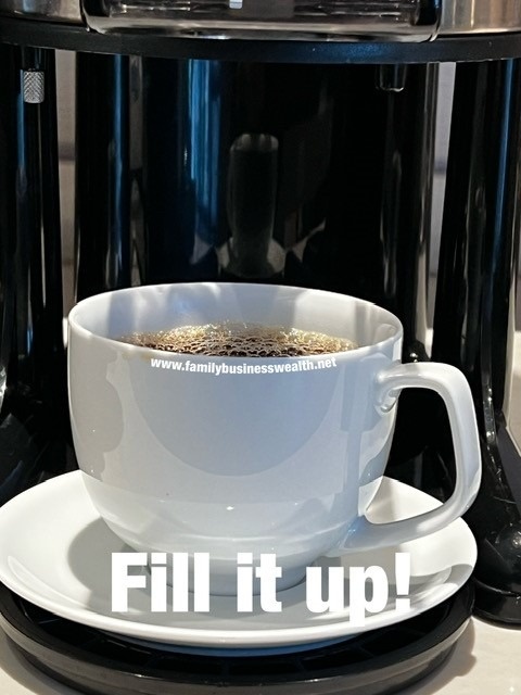 You can't drink from an empty cup