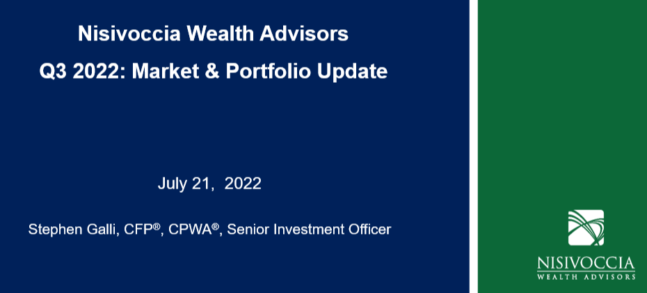 Q3 2022 Financial Market and Portfolio Strategy Update - Webinar Recording