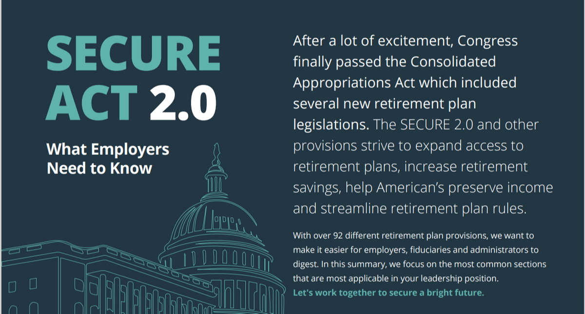 Secure Act 2.0: What Employers Need to Know