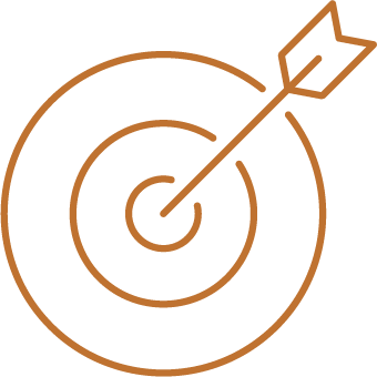 Image of an arrow in a target