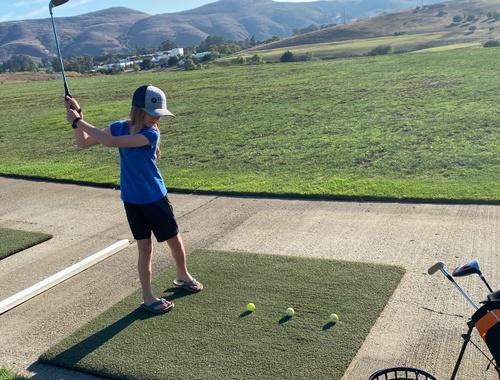 Warming up on the Golf Course