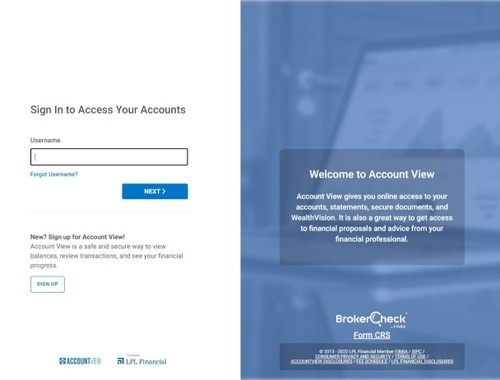 LPL Financial MyAccountViewOnline