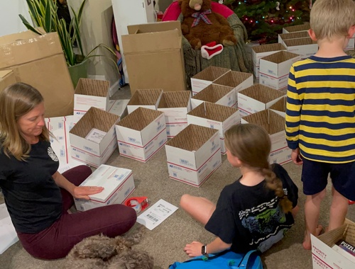 Our own little Elves hard at work