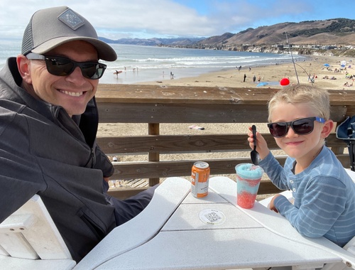 Slushy break on the pier