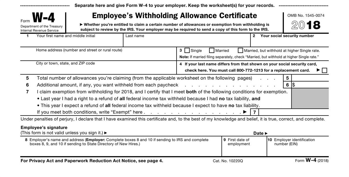IRS RELEASES NEW FORM W4 AND ONLINE WITHHOLDING CALCULATOR Personal