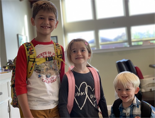 The kids are back in school