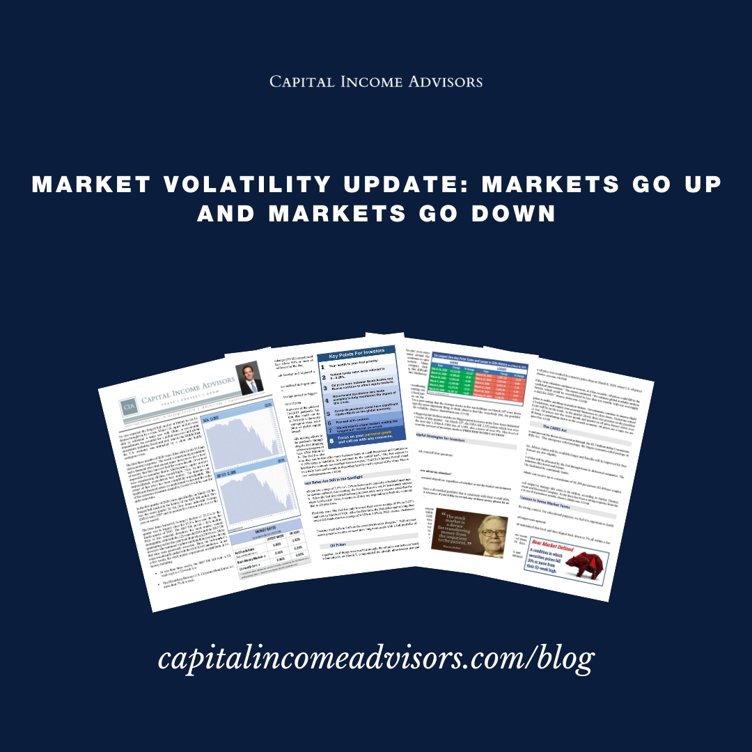Market Volatility Update: Markets Go Up and Markets Go Down