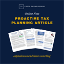 Proactive Tax Planning, Because Taxes Matter!