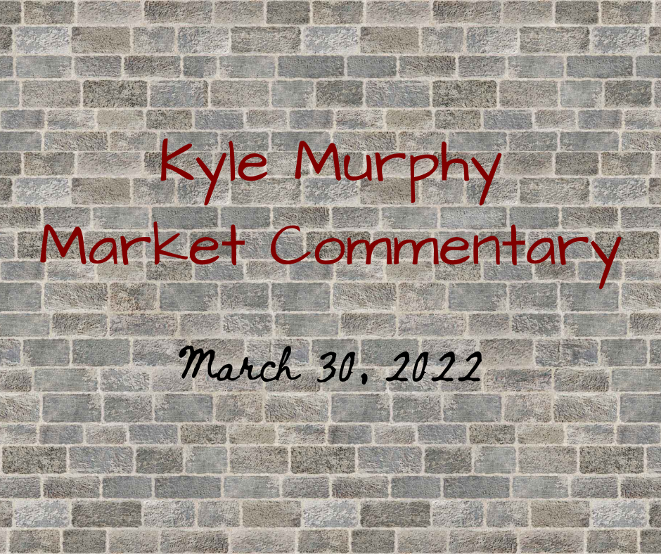Kyle Murphy Market Commentary - March 30, 2022