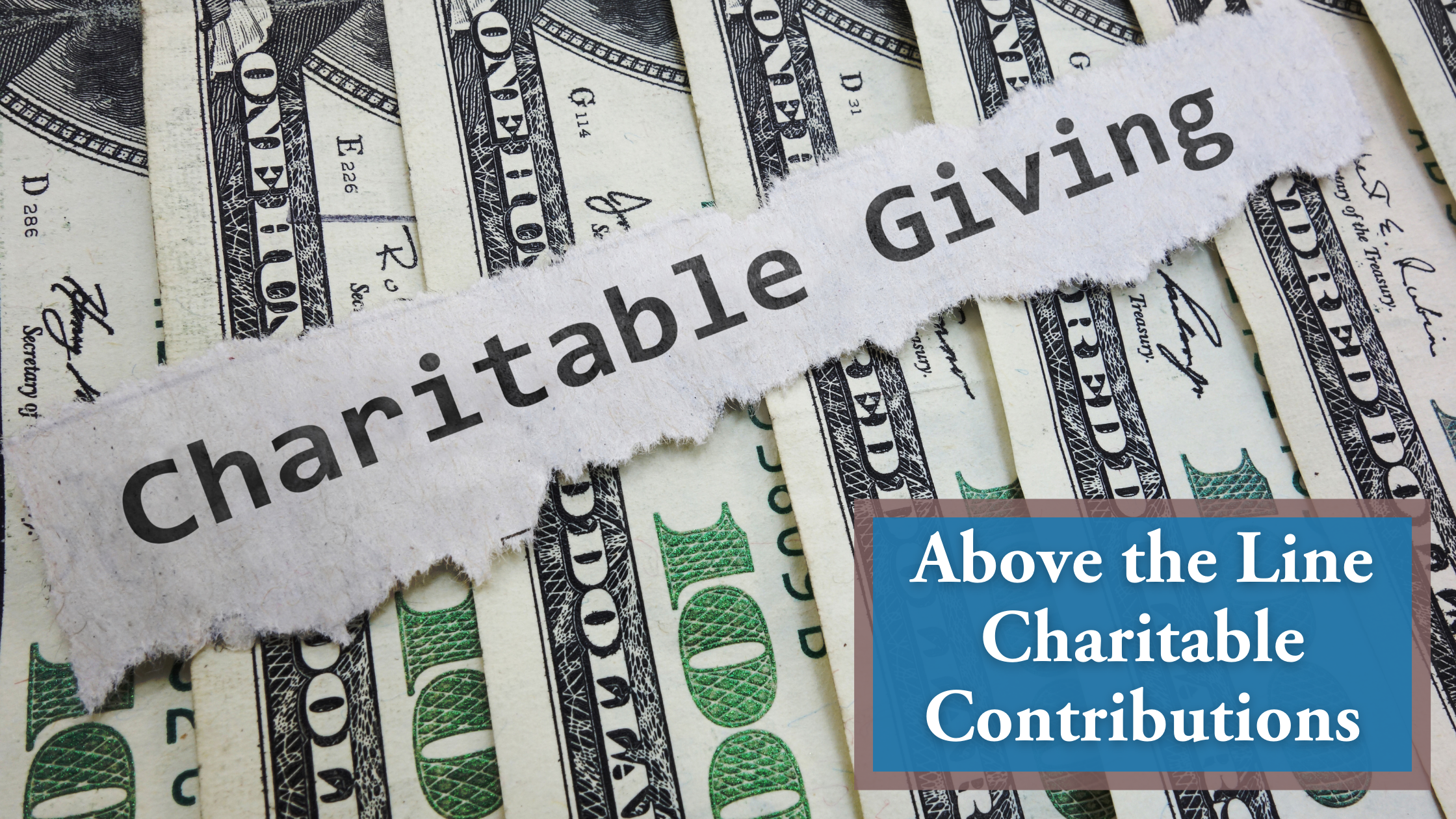 Above the Line Charitable Contributions