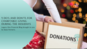 5 Do’s and Don'ts for Charitable Giving During the Holidays