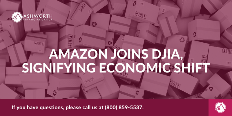 Amazon Joins DJIA, Signifying Economic Shift