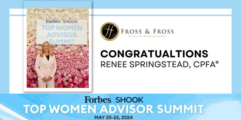 Renee Springstead CPFA attends Forbes Shook Top Women Advisor Summit