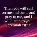 Jeremiah 29:12