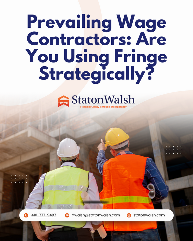 Prevailing Wage Contractors: Are You Using Fringe Strategically?