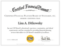 LPL FINANCIAL MUST SUPPORT Lisa Ditkowsky, CFP®,  AS SHE LIFTED LPL FOR MORE THAN 16 YEARS
