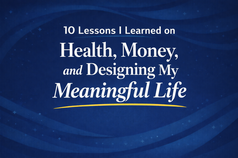 Ten Lessons I Learned on Health, Money, and Designing a Meaningful Life