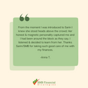 Testimonials and Trust in a Financial Advisor