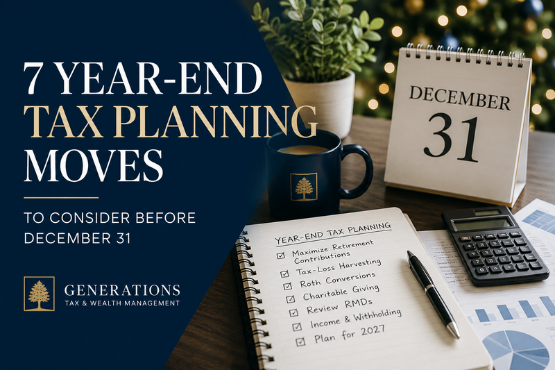 7 Year-End Tax Planning Moves to Consider Before December 31