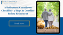 A Retirement Countdown Checklist: 5 Steps to Consider Before Retirement