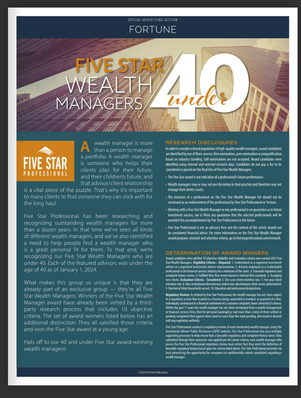 2023 Five Star Wealth Manager