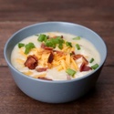 Slow Cooker Loaded Potato Soup!