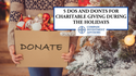 5 Do’s and Don'ts for Charitable Giving During the Holidays