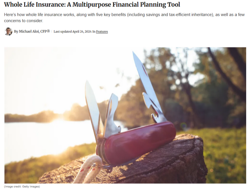 Whole Life Insurance: A Multipurpose Financial Planning Tool