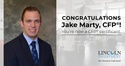 Jake Marty, our newest CFP® certificant!