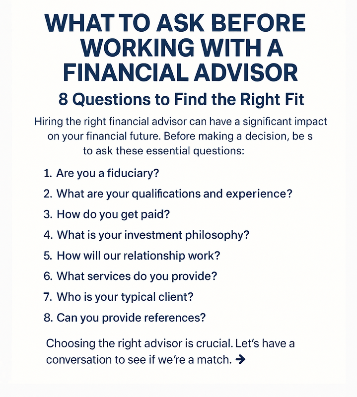 What to Ask Before Working with a Financial Advisor