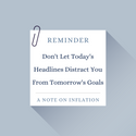A Note on Inflation