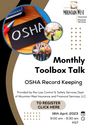 Safety ToolBox Talk - OSHA Record Keeping