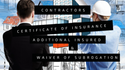 Contractors Insurance Certificate of Insurance Requirements
