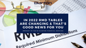 In 2022 RMD Tables Are Changing, and That's Good News for You