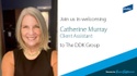 Welcome, Catherine!
