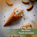 No-Churn Peach Ice Cream