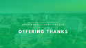 Offering Thanks