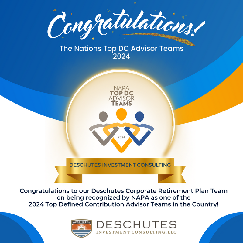 Celebrating Success: Deschutes Retirement Plan Consulting Team Makes NAPA's Top DC Advisor Team List