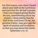 Ephesians 1:15-17