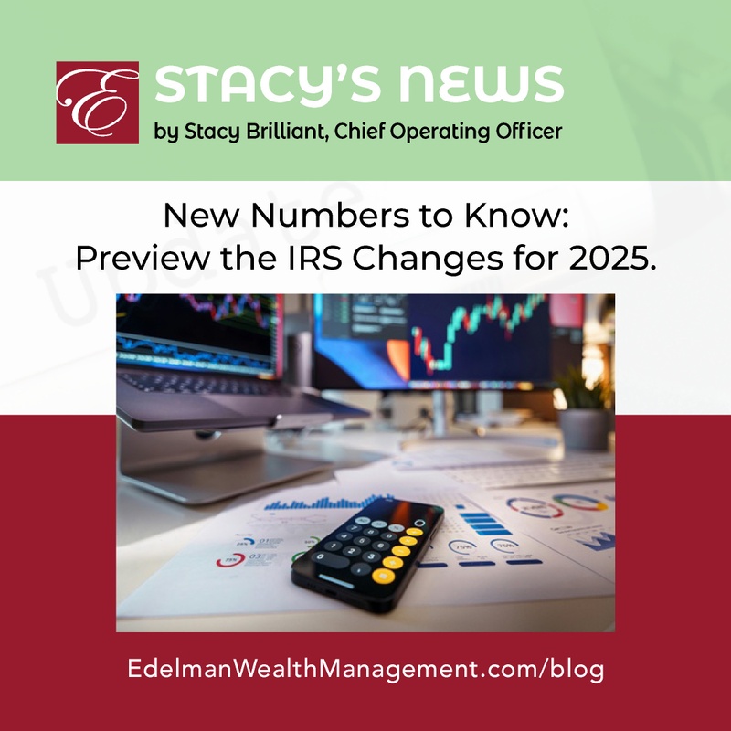 Stacy’s News: Preview the IRS Changes For 2025