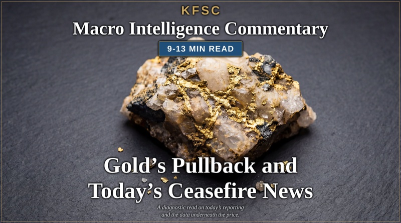 Gold's Pullback back and Today's Ceasefire News