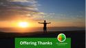 Offering Thanks