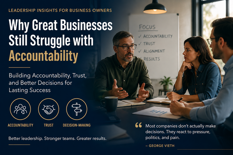 Why Accountability Breaks Down in Small Businesses (and How Strong Leadership Rebuilds It)